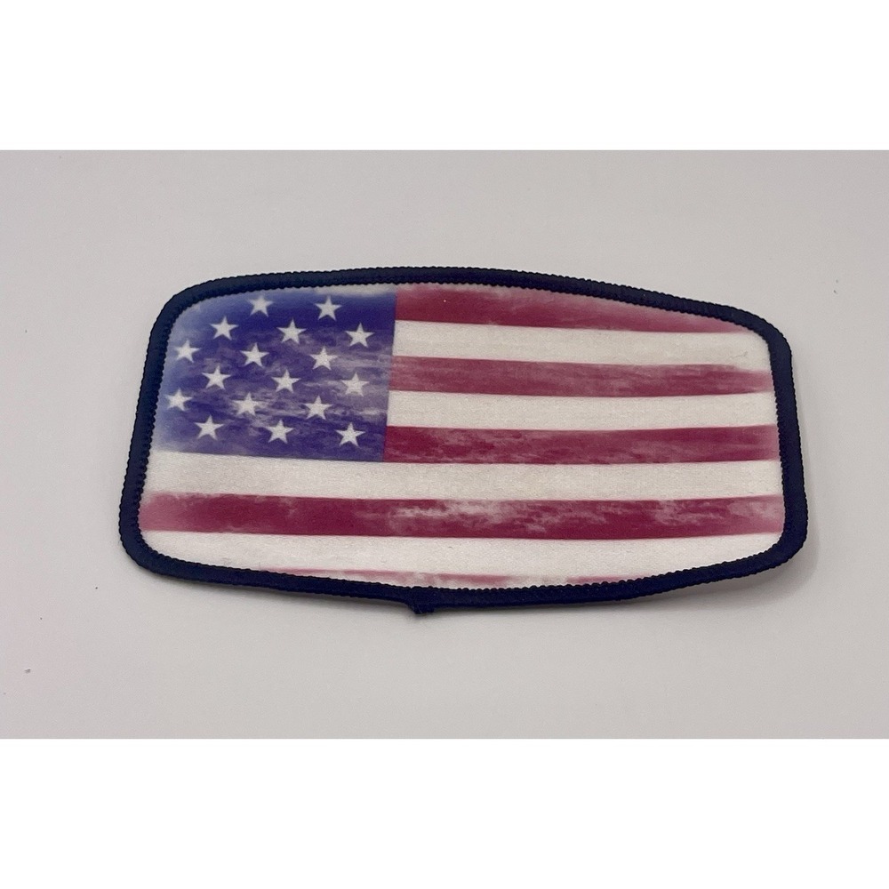 Distressed Flag Iron On Trucker Cap Patch Or Jacket Patch